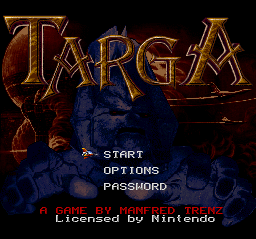 Targa (Unreleased) Title Screen